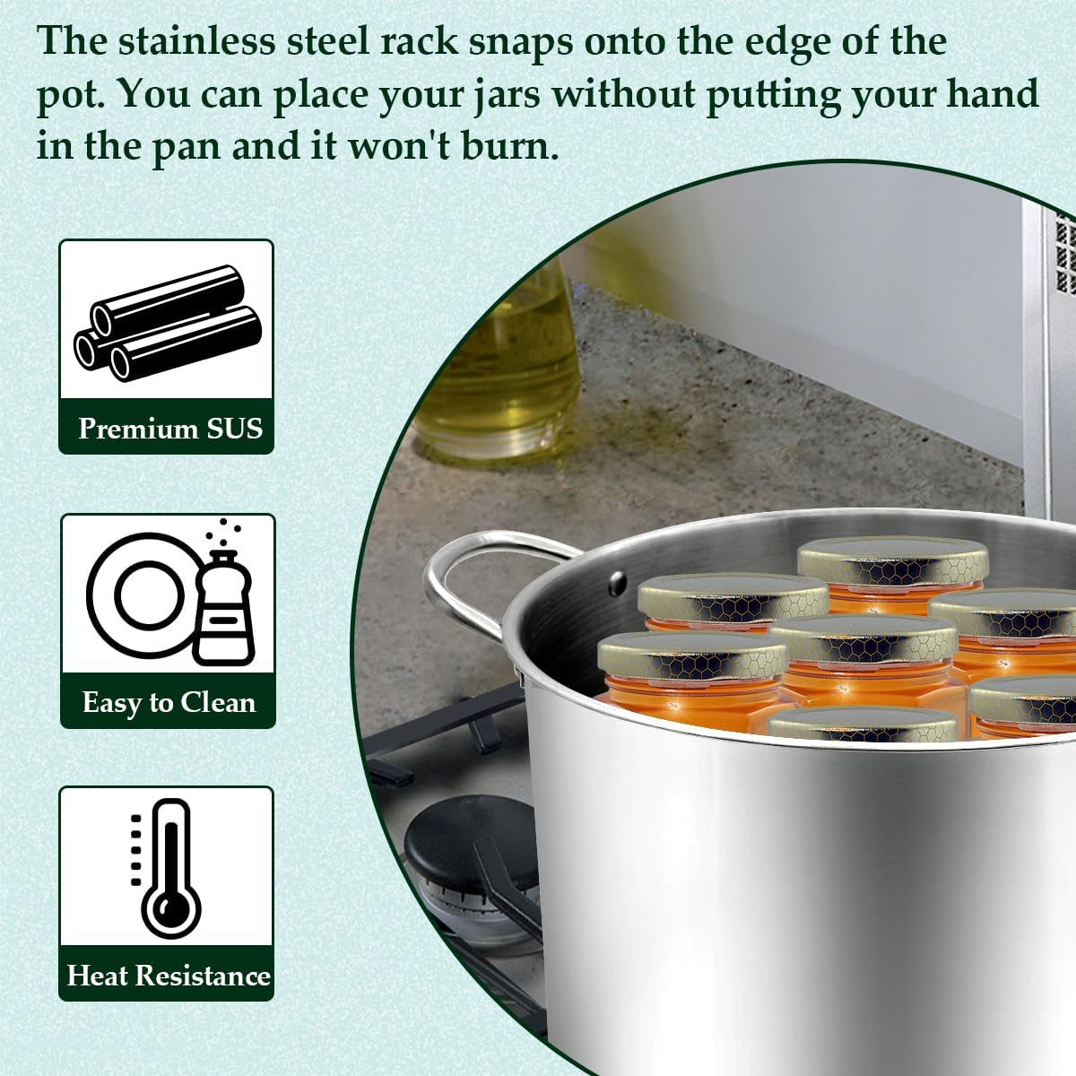 Starter Kit for Canning Beginners with Stainless Steel Tools