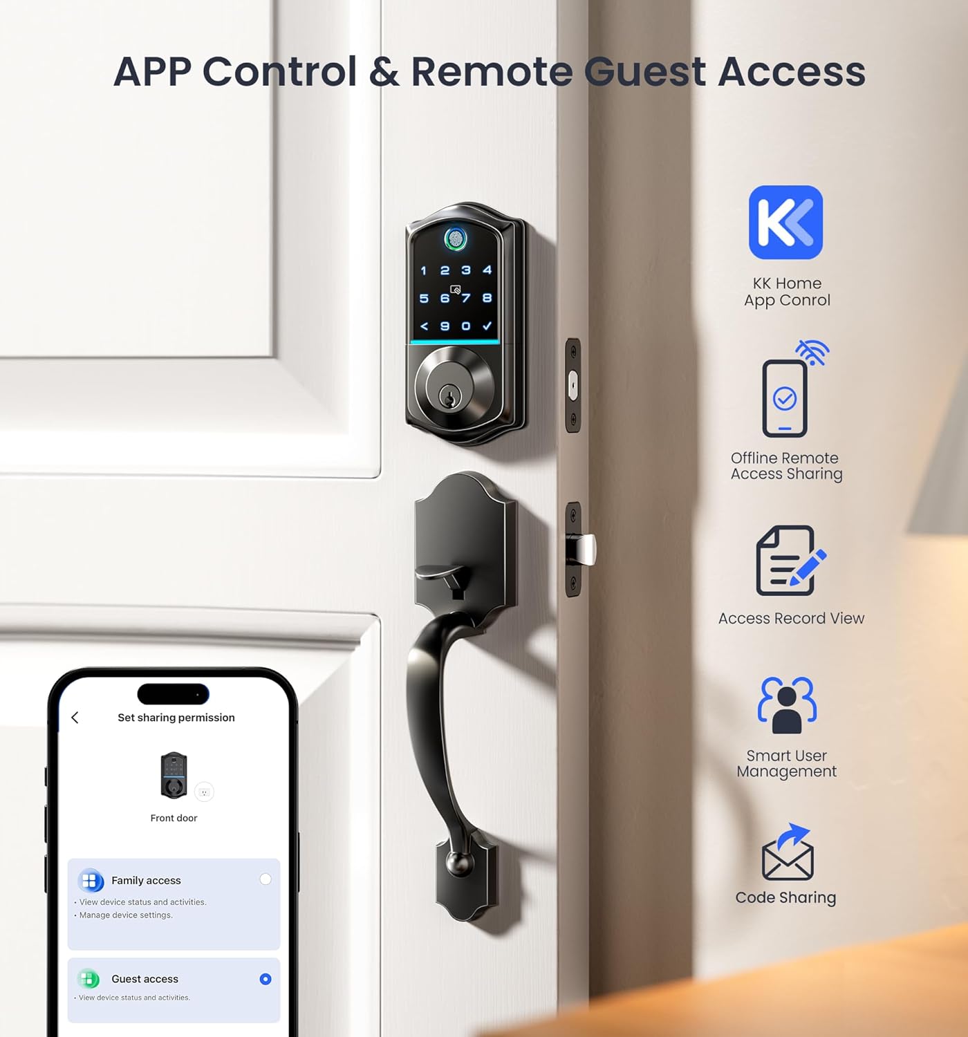 Fingerprint Smart Front Door Lock