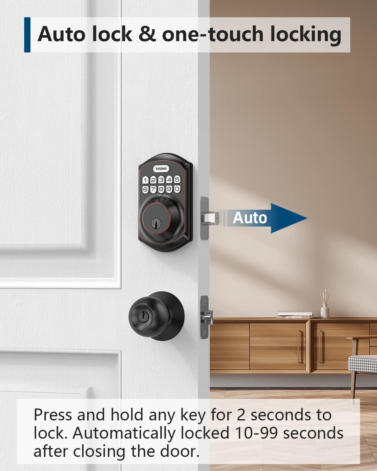 Smart Keyless Entry Door Lock with Keypad