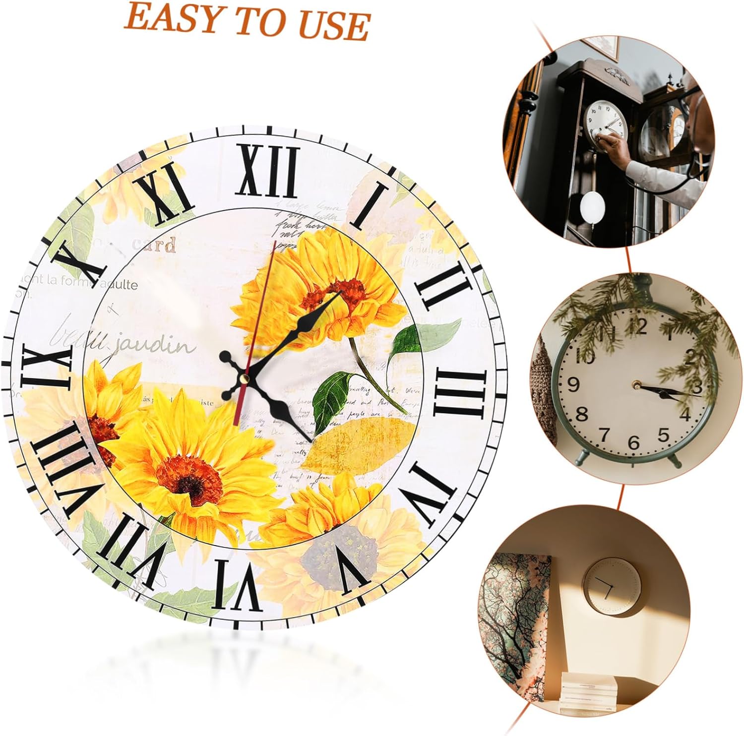DOITOOL Quartz Clock Mechanism Replacement Kit with Silent Movement