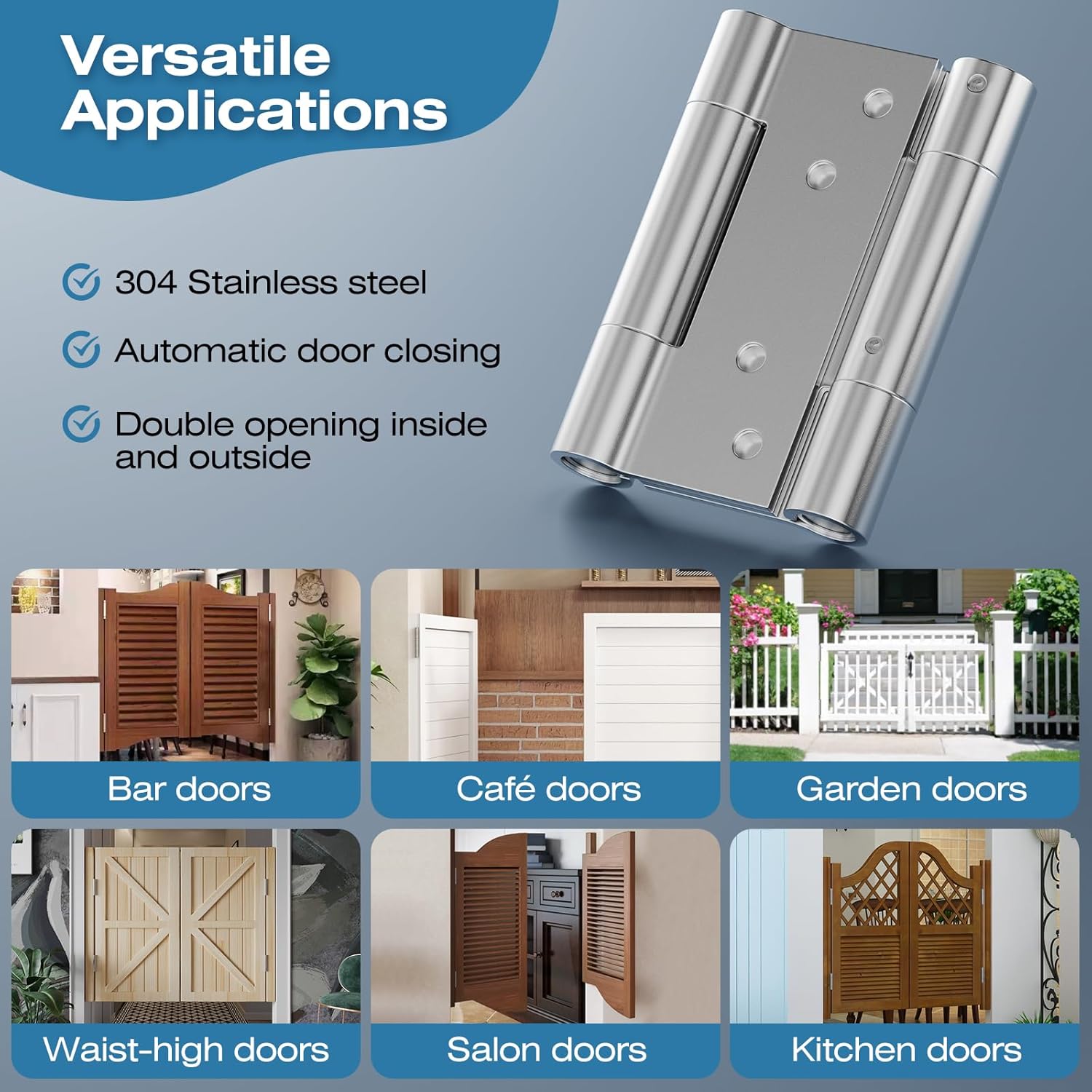 Runbo 3-Inch Stainless Steel Door Hinge