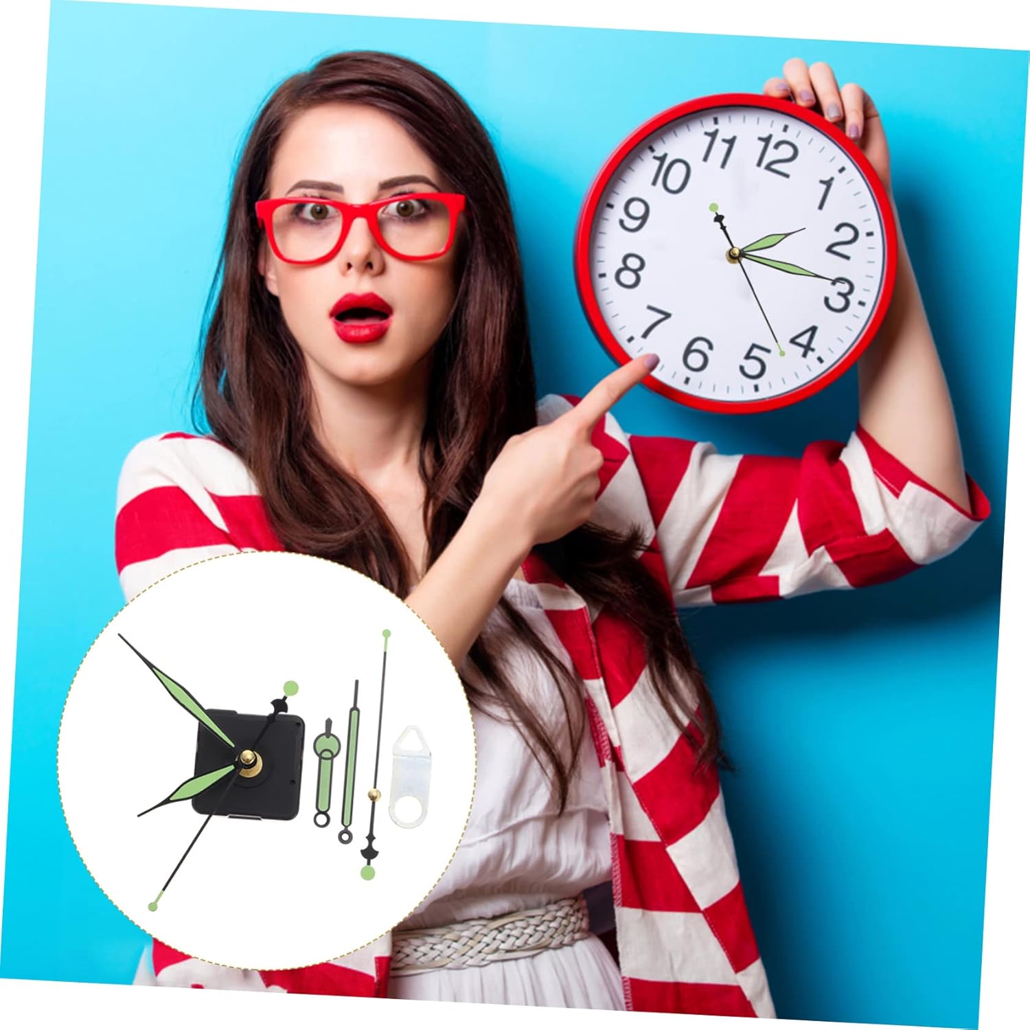 IWOWHERO Silent Quartz Clock Movement Kit