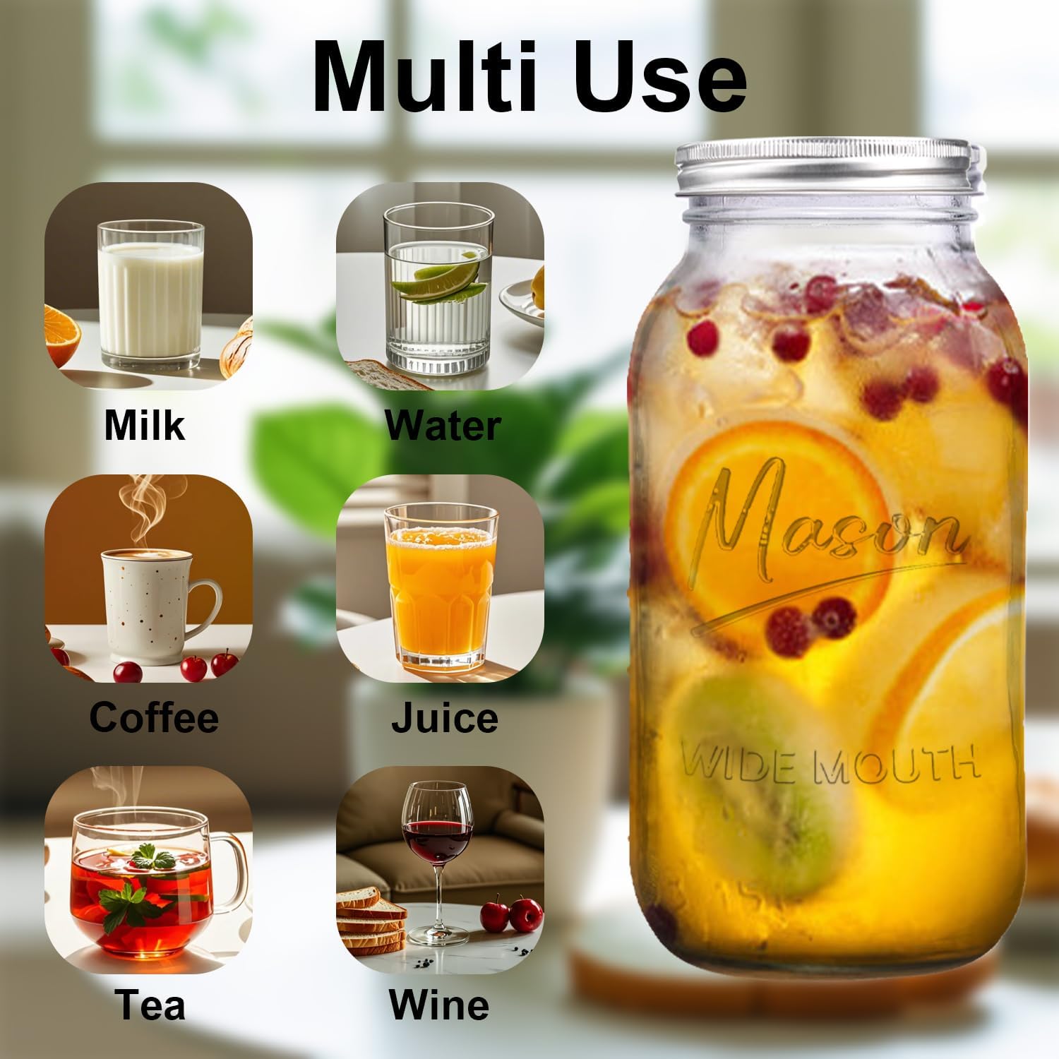 Mason Jars for Canning and Storage