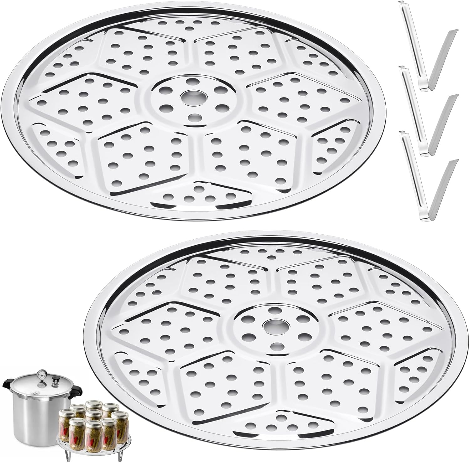 2-Piece Dual-Layer Steel Pressure Canner Rack