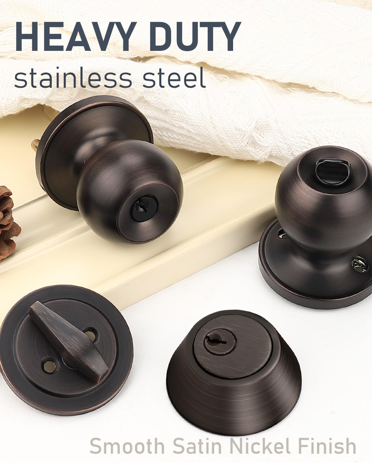 Secure Entry Door Lock Set with Easy Installation