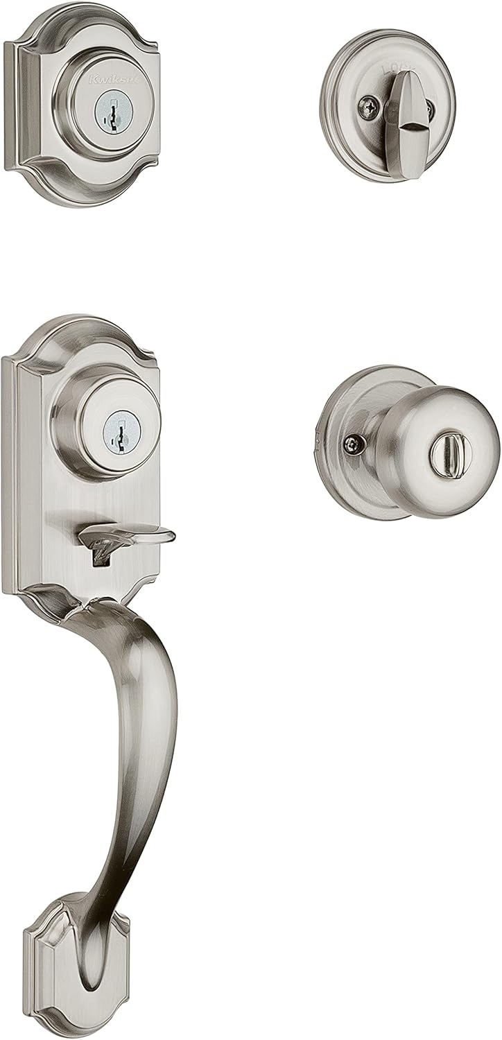 Kwikset Front Door Handle Set with SmartKey Deadbolt Set