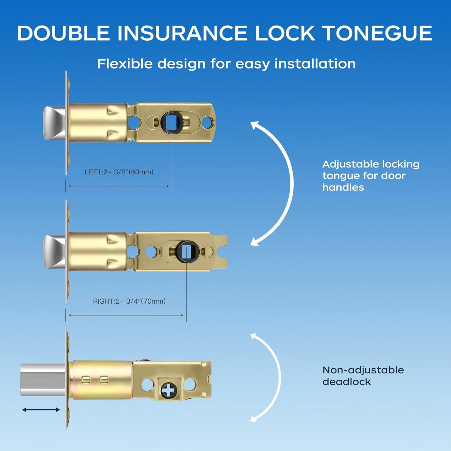 Leydebong Entry Door Handle Set