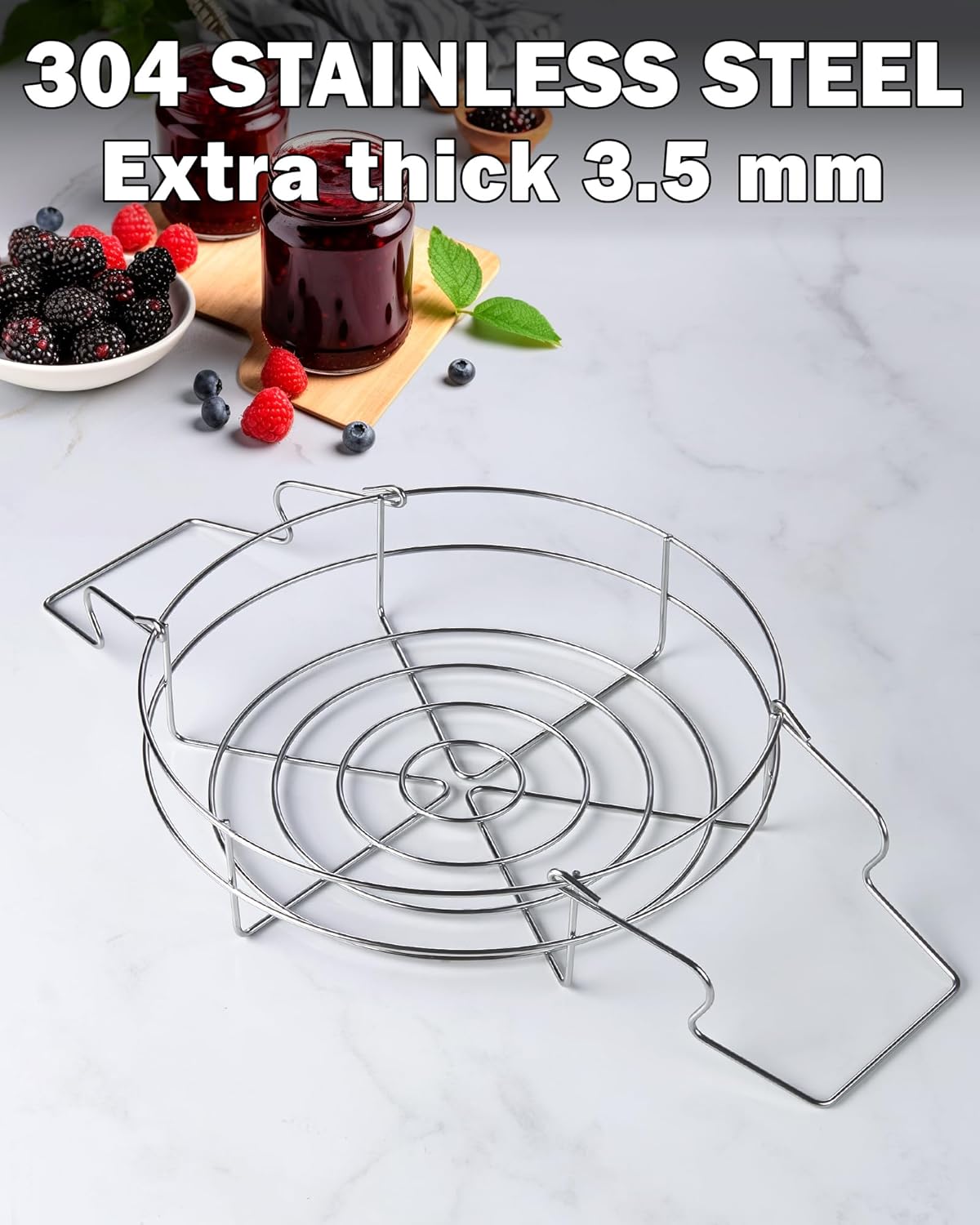 12-inch Stainless Steel Canning Rack Mason Jar Canner