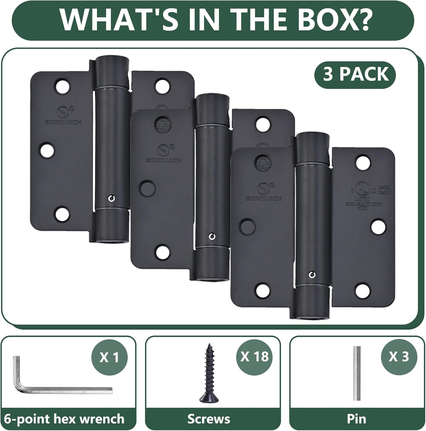 SORGMACHSelf-Closing Hinge Set