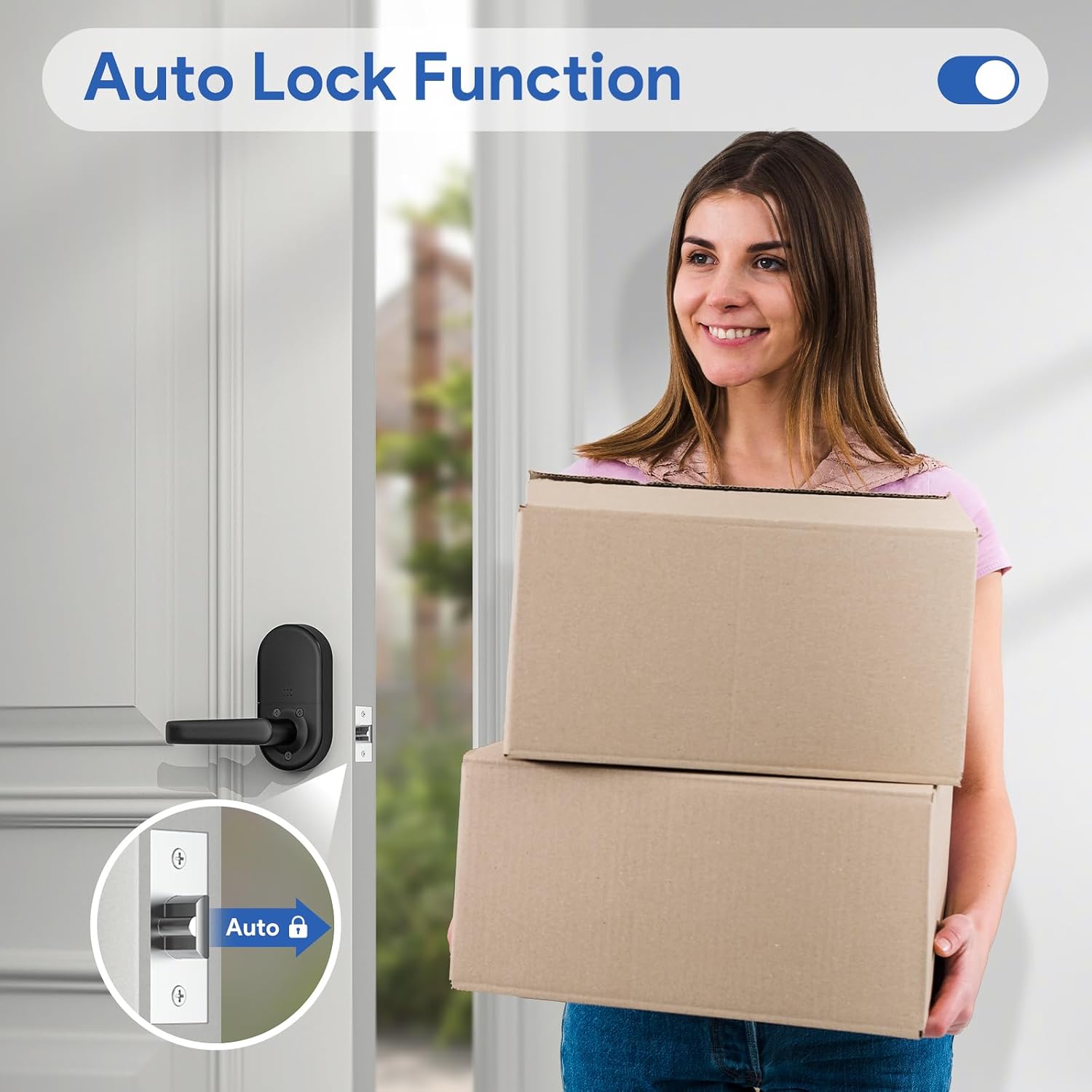 Smart Keypad Door Lock Keyless Entry for Home Car Doors
