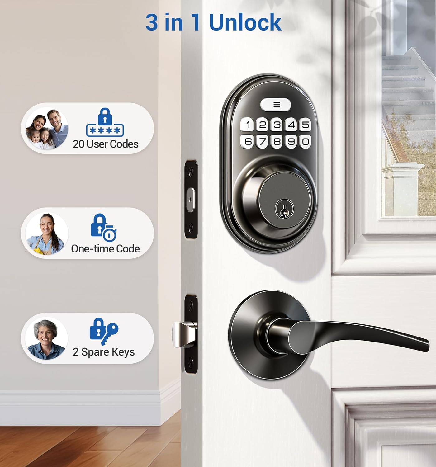 Veise Keyless Entry Door Lock