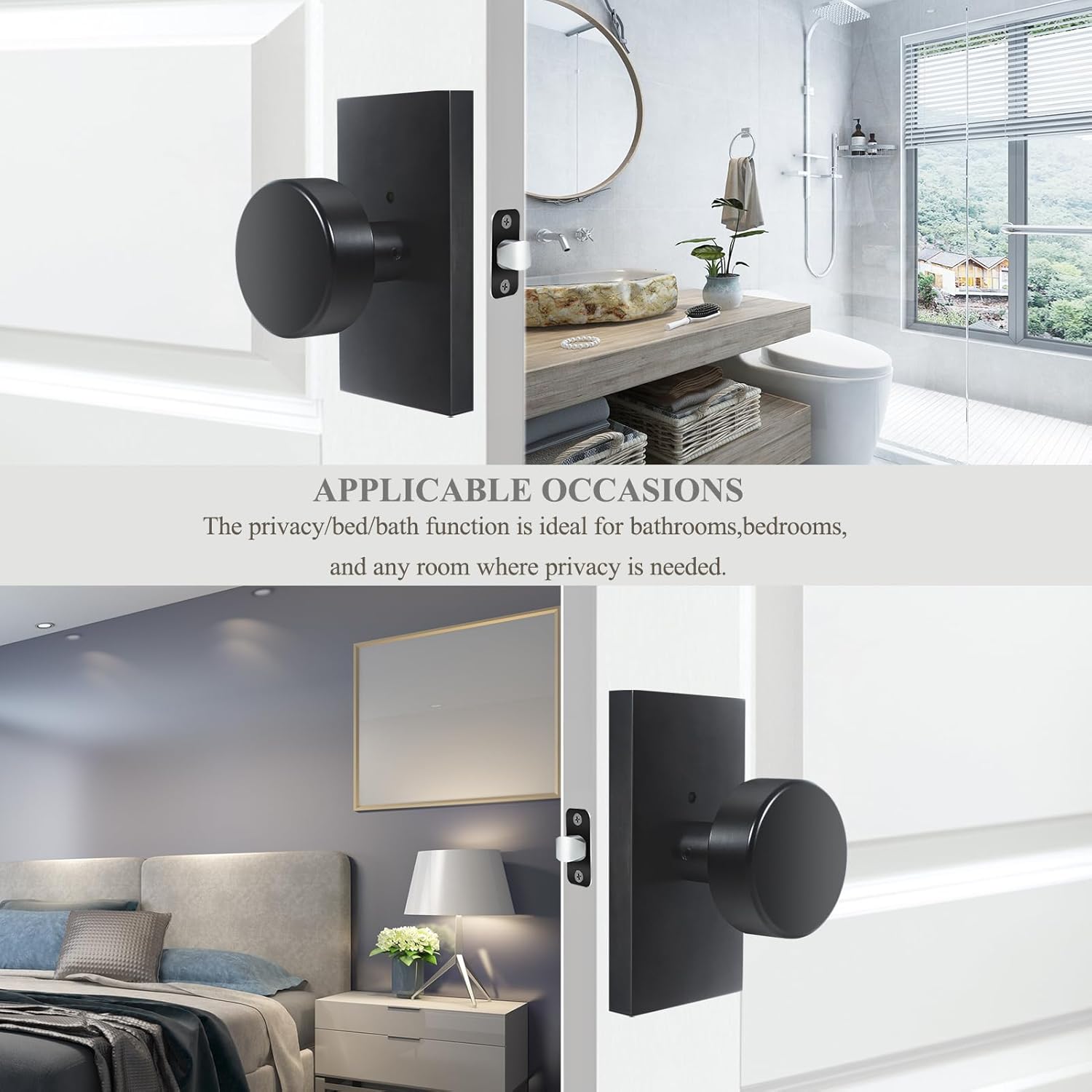 Matte Black Door Knobs
