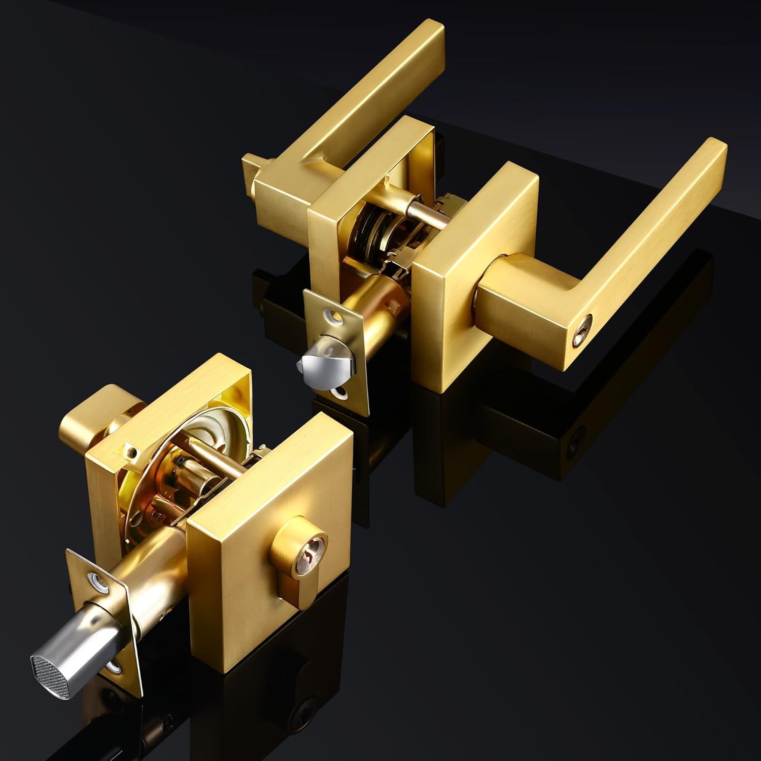 High-Quality Door Handle and Deadbolt Set for Home Office Use