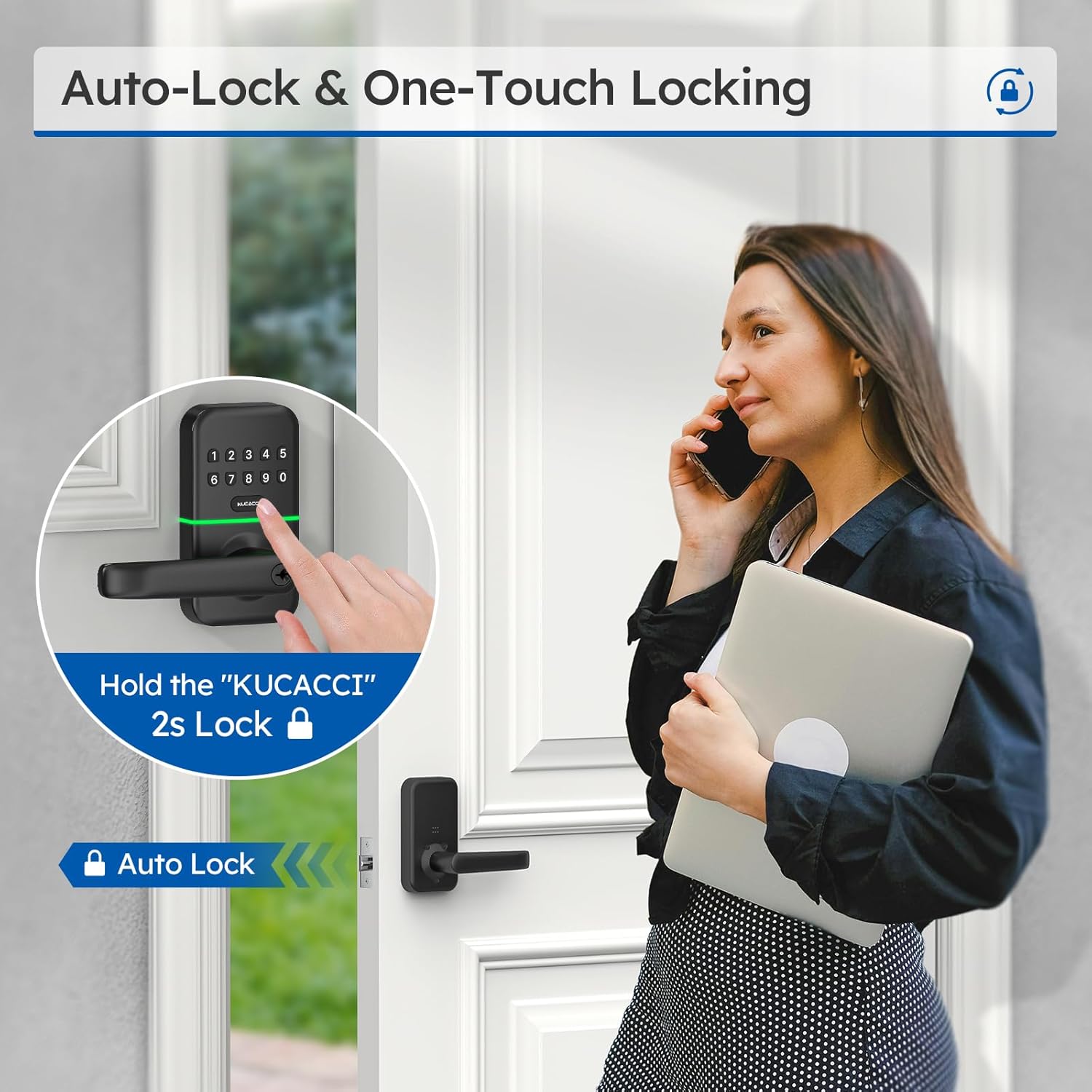 Secure Smart Door Lock with Keypad for Front Door