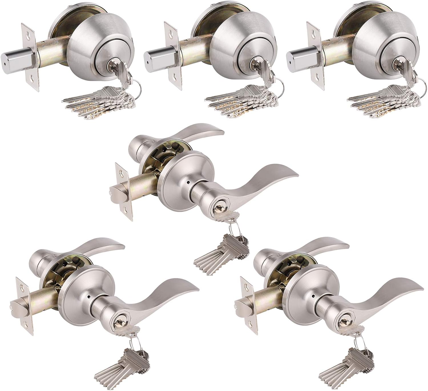 Entry Door Combo Lock Set