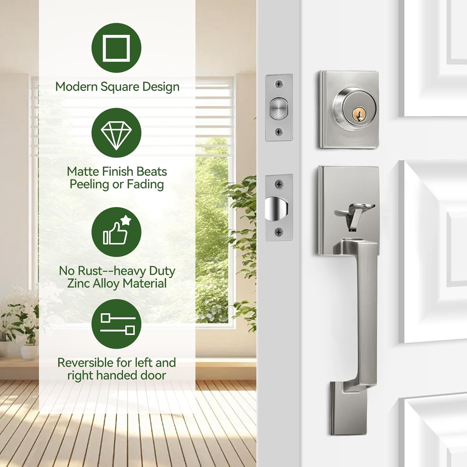 GOANEFIVEFront Door Handle Set