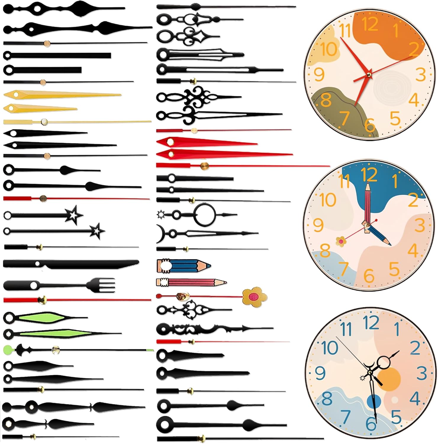 20 Styles Clock Hands Replacement Kit