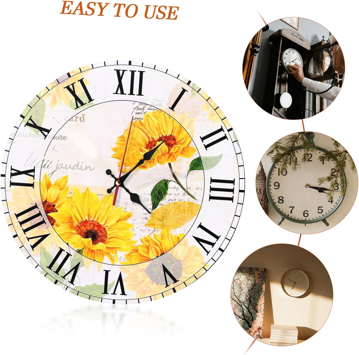 DOITOOL 1 Set Silent Quartz Clock Mechanism Kit