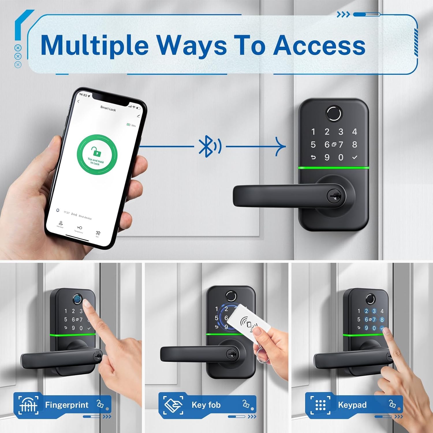 KUCACCI Smart Door Lock with Keypad Code