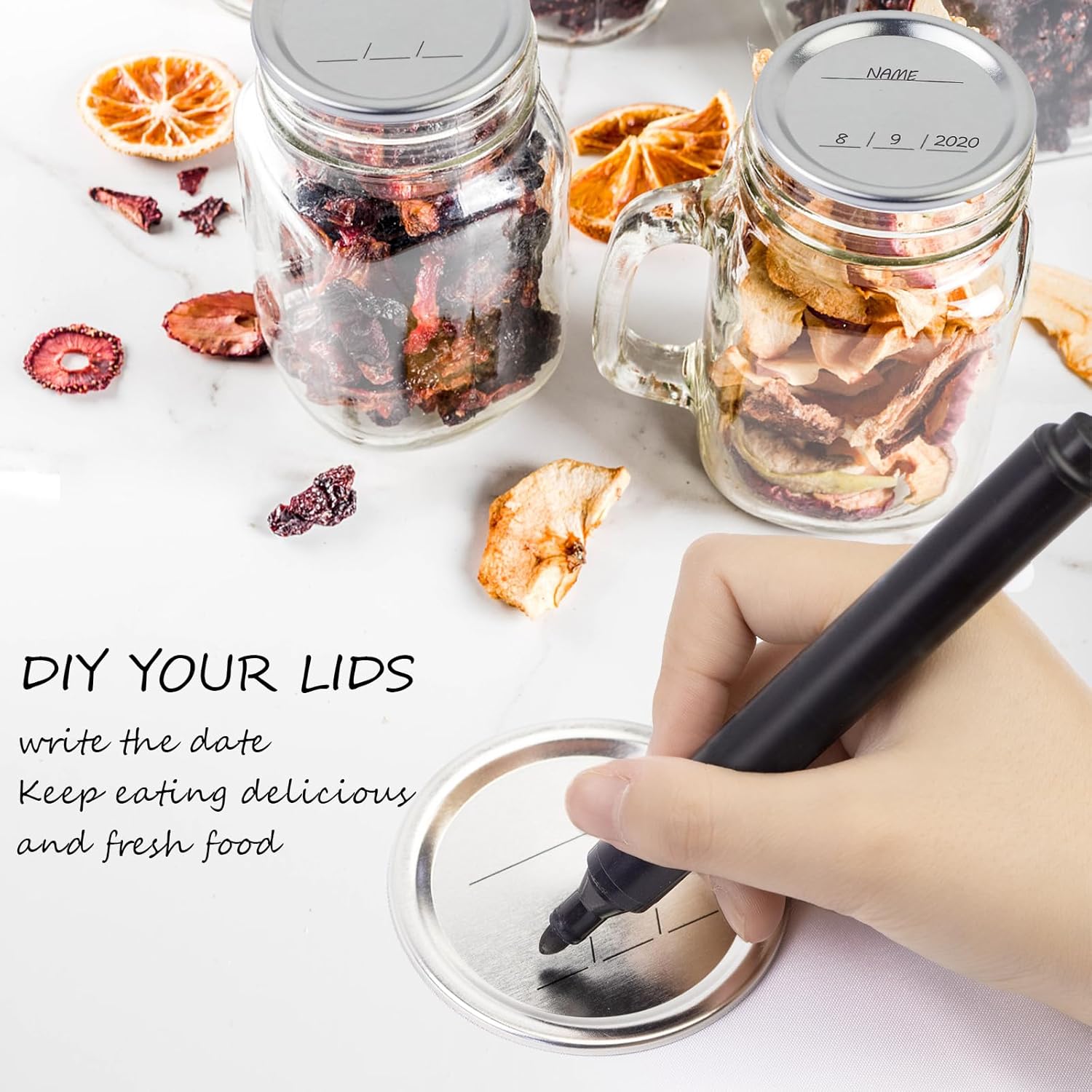 200PCS Canning Lids Leak-Proof Dishwasher-Ready Perfect for Food Preservation