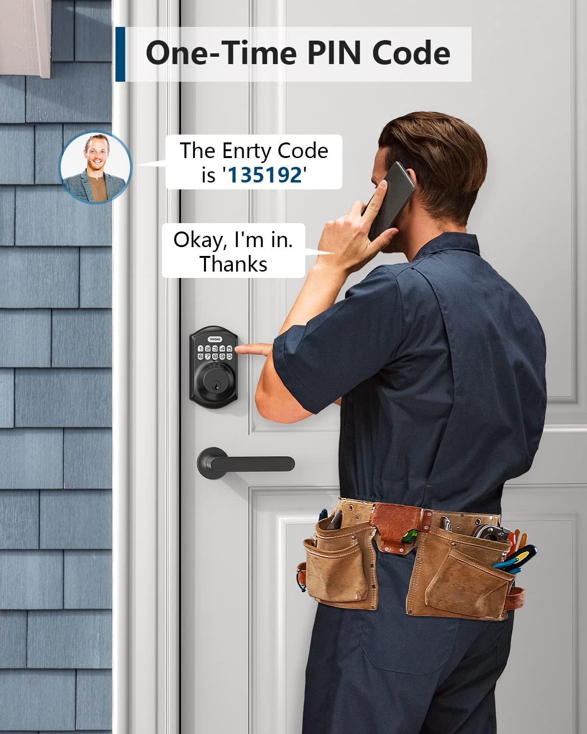 TEEDeo Keyless Entry Door Lock unlocking security and convenience