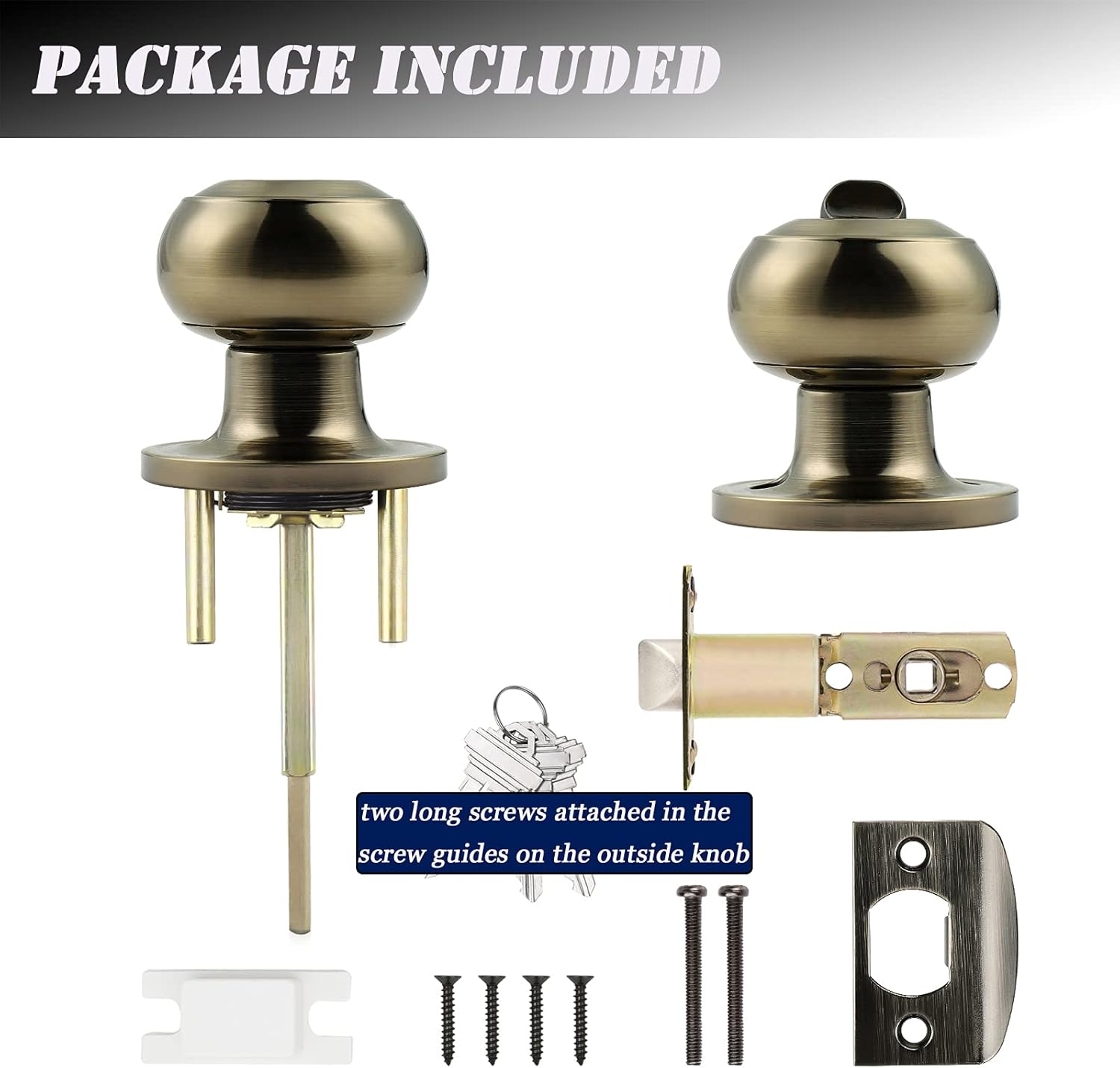 Probrico Stainless Steel Door Knobs Set