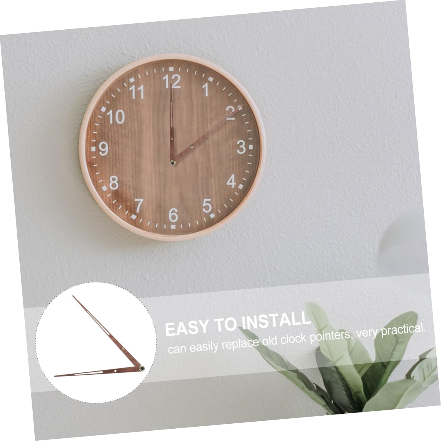 ARTIBETTER Large Wooden Wall Clock Hands