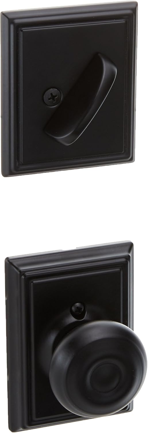 Schlage Georgian Deadbolt Set Matte Black