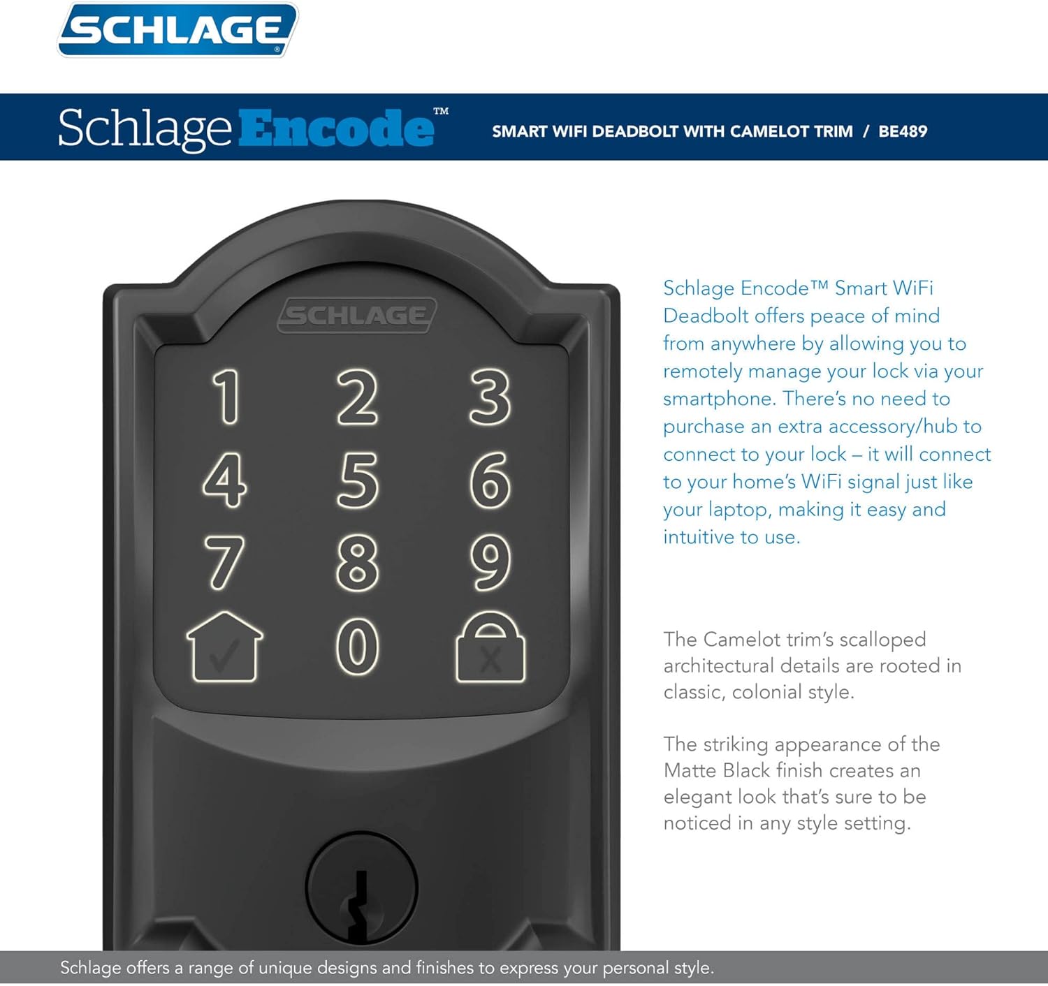 Schlate Touch Century Keyless Entry Lock