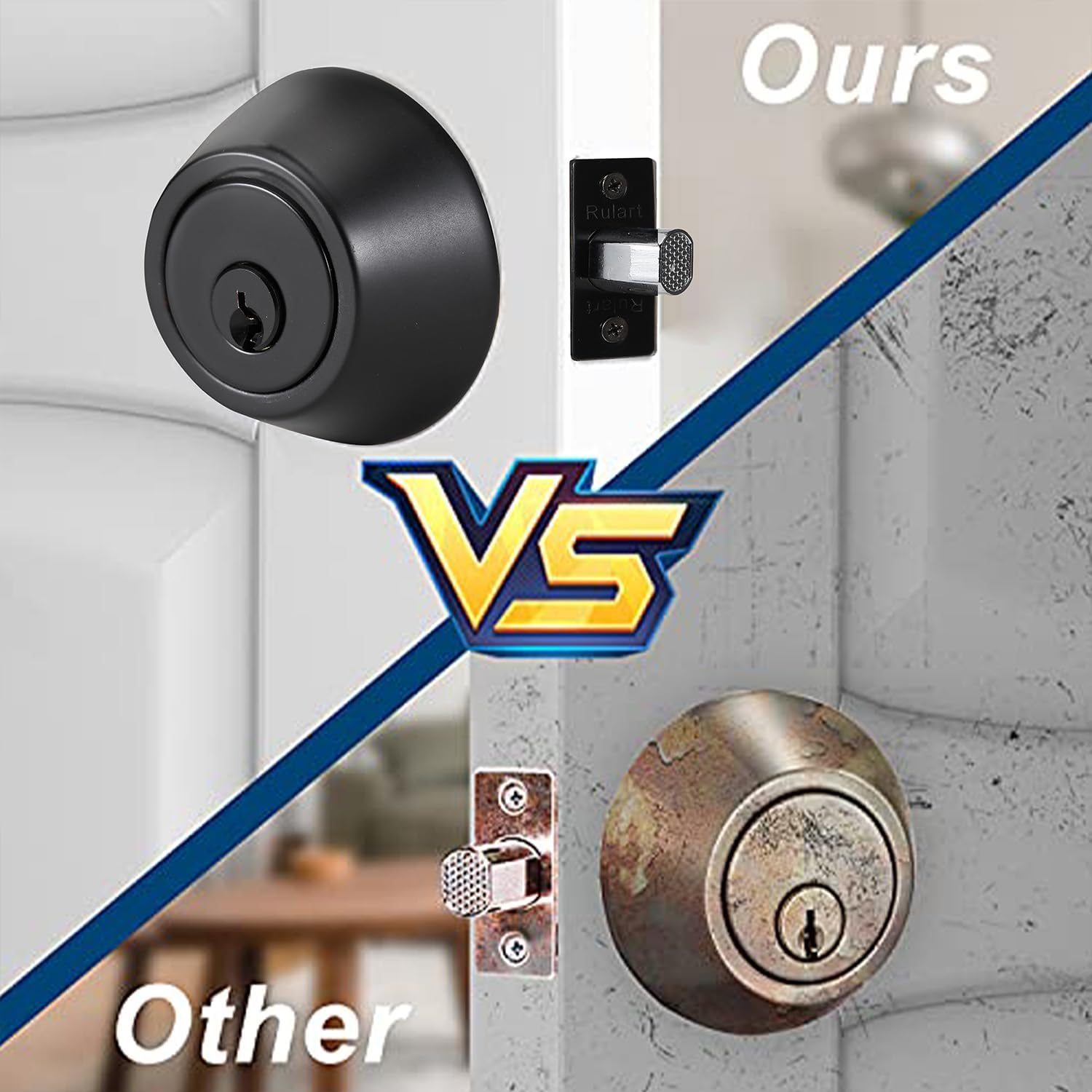Double-Keued Deadbolt Lock