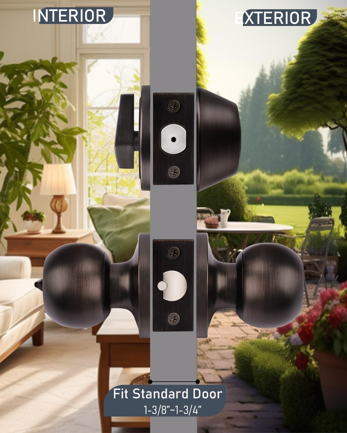 Secure Entry Door Lock Set with Easy Installation