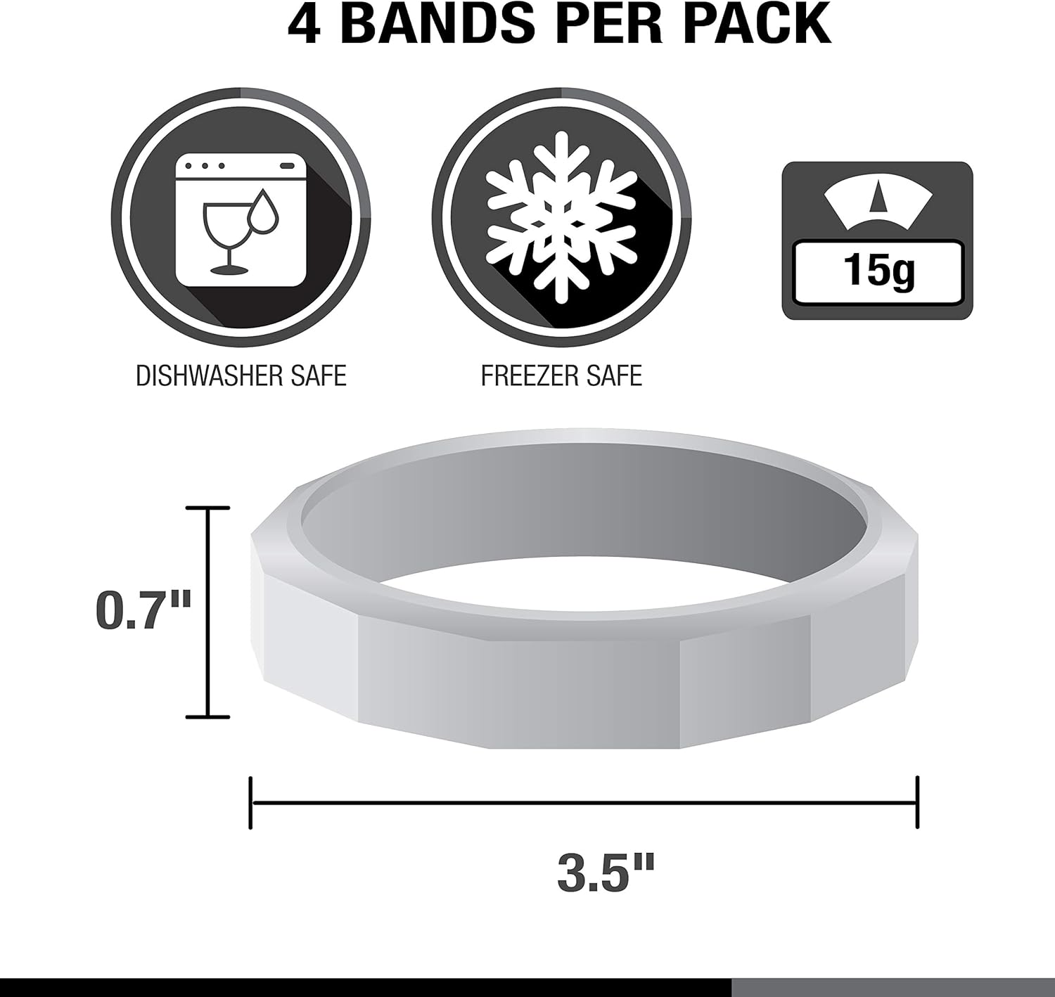 Tough Band Mason Jar Screw Bands