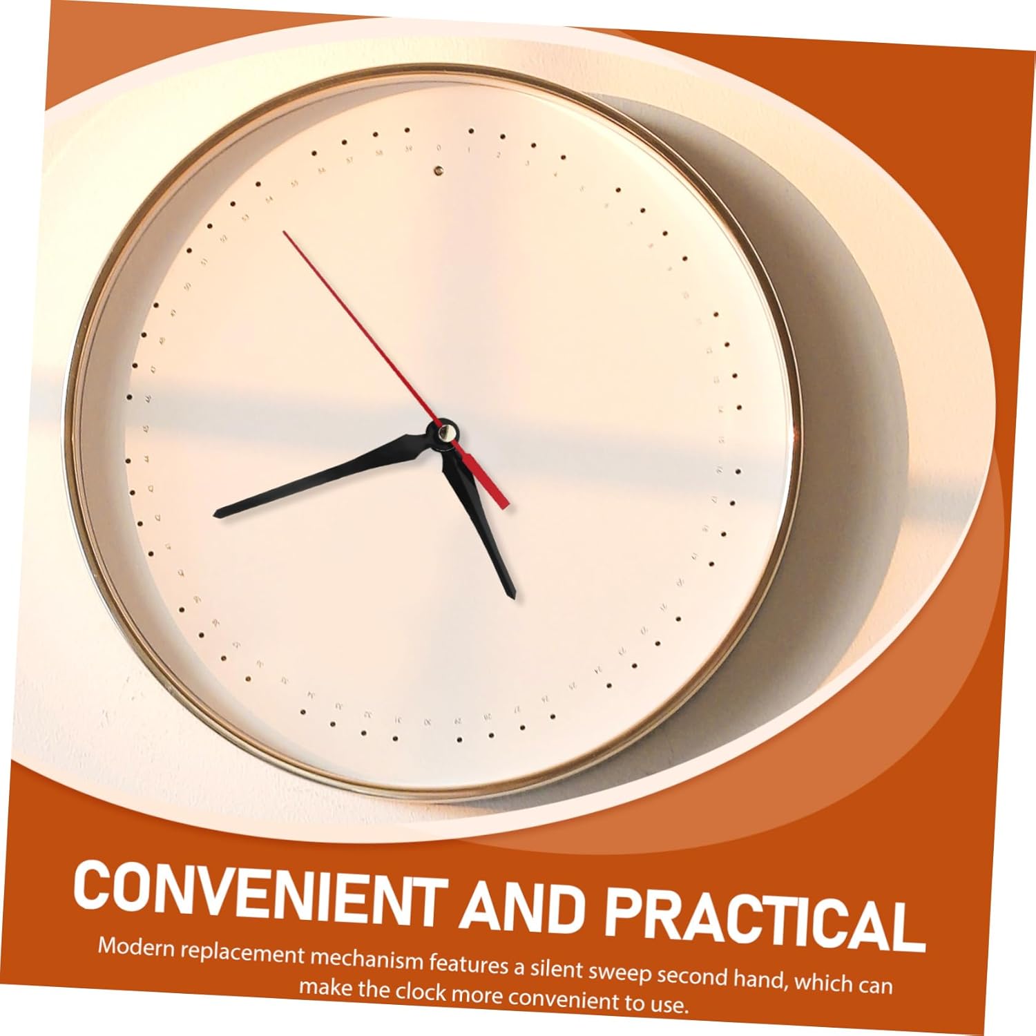 HYTROVE 25-30cm Silent Quiet Clock Mechanism Kit for Wall Clocks