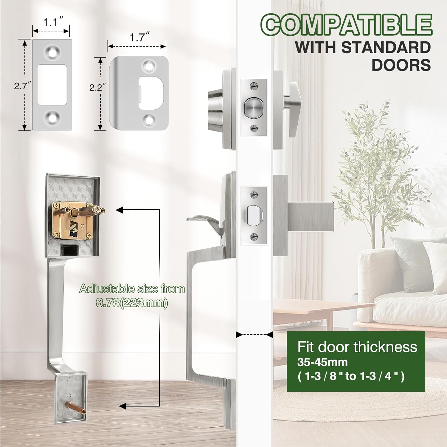 GOANEFIVEFront Door Handle Set