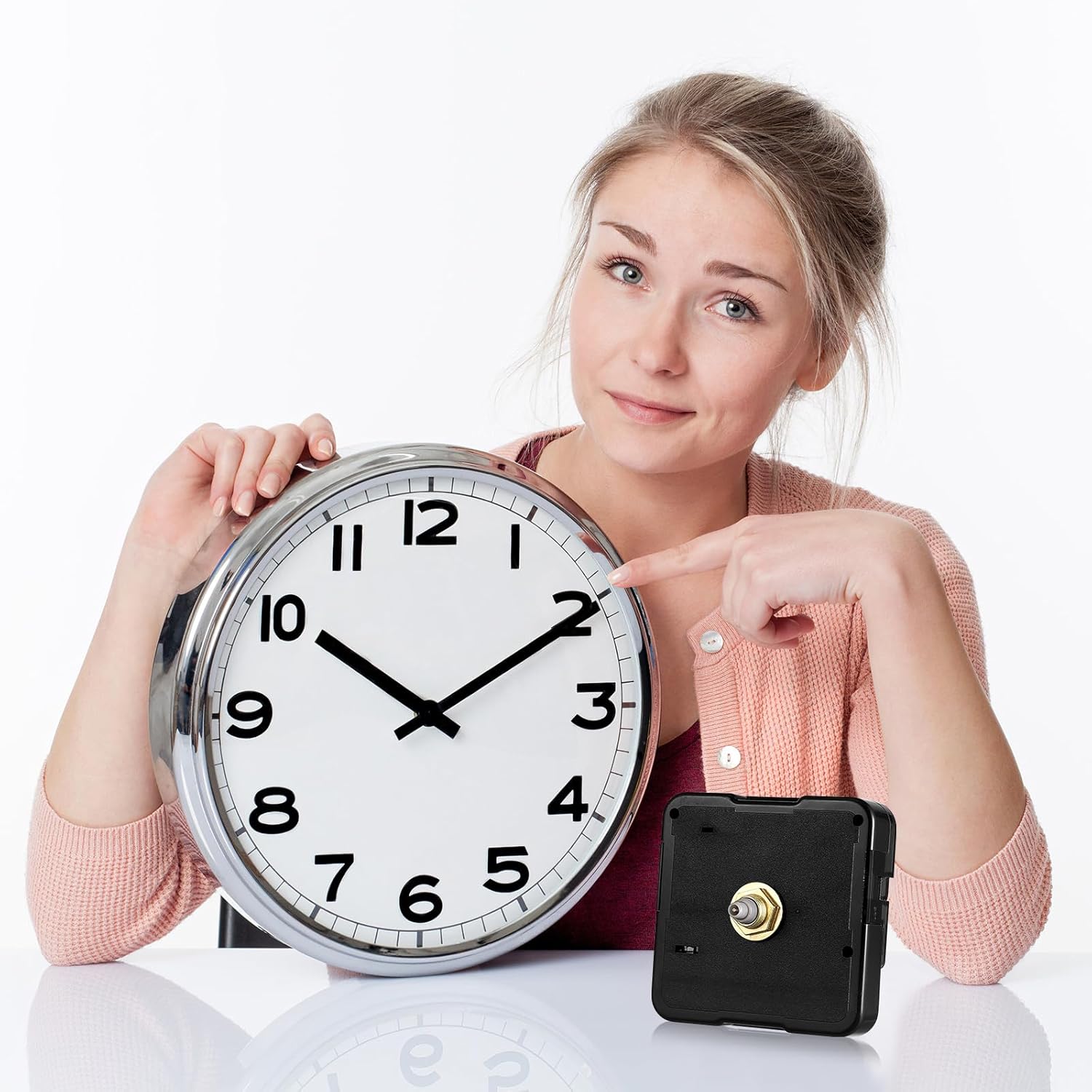 Silent Movement Digital Wall Clock Movement Battery-Operated for Diy Projects