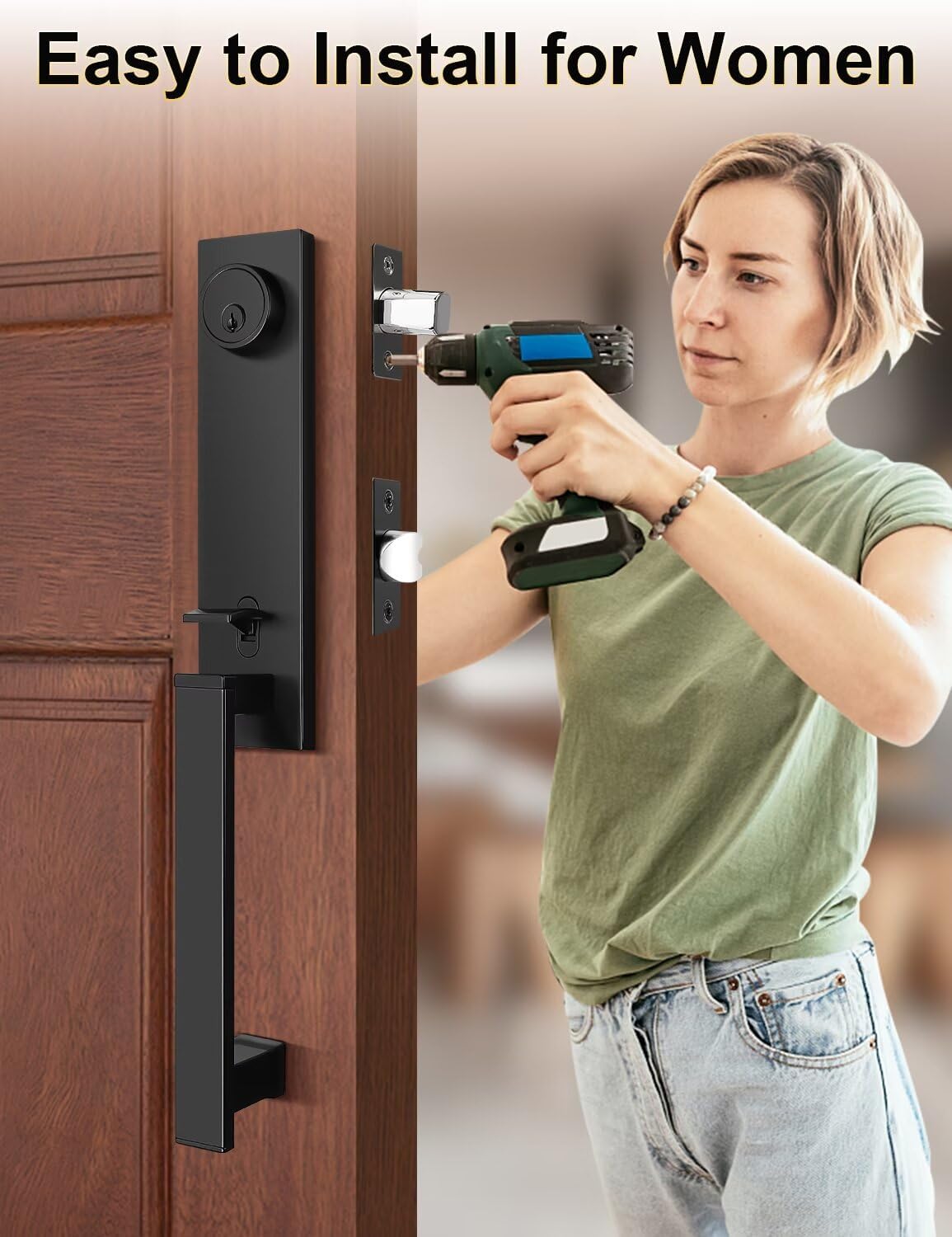 Full Escutcheon Handle Set