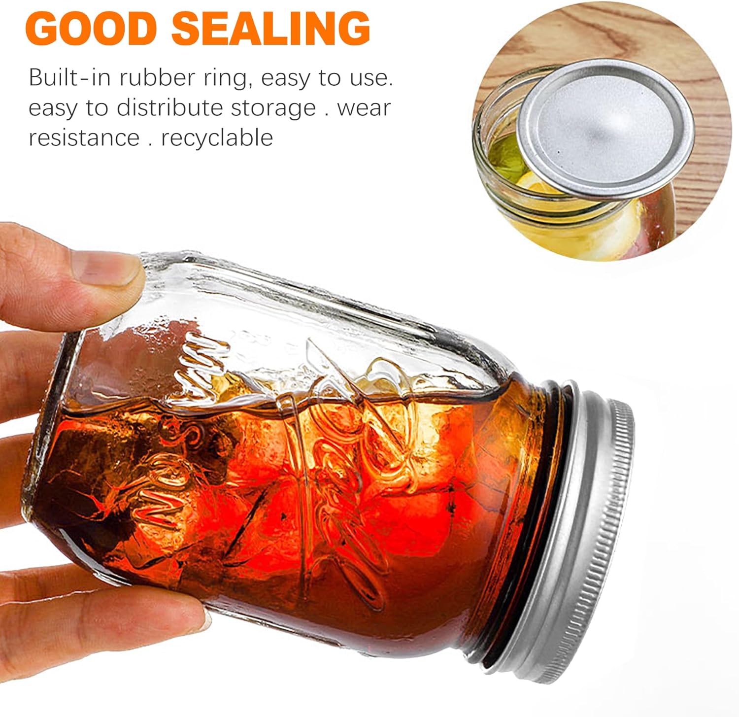 24-Pack 70 MM Leak-Proof Canning Lids for Ball Kerr Jars