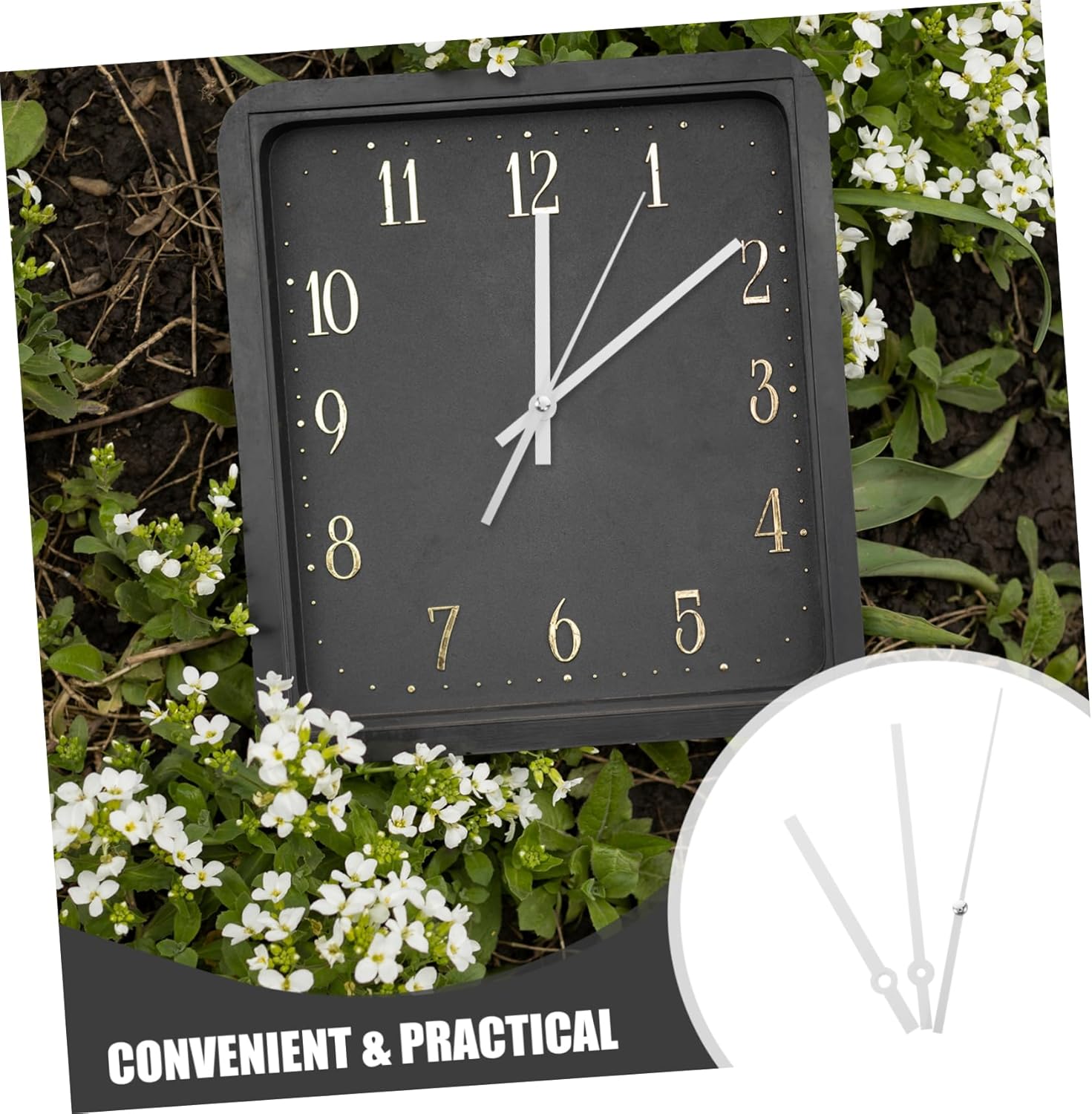 Sturdy Plastic Clock Hands Set for DIY and Decor