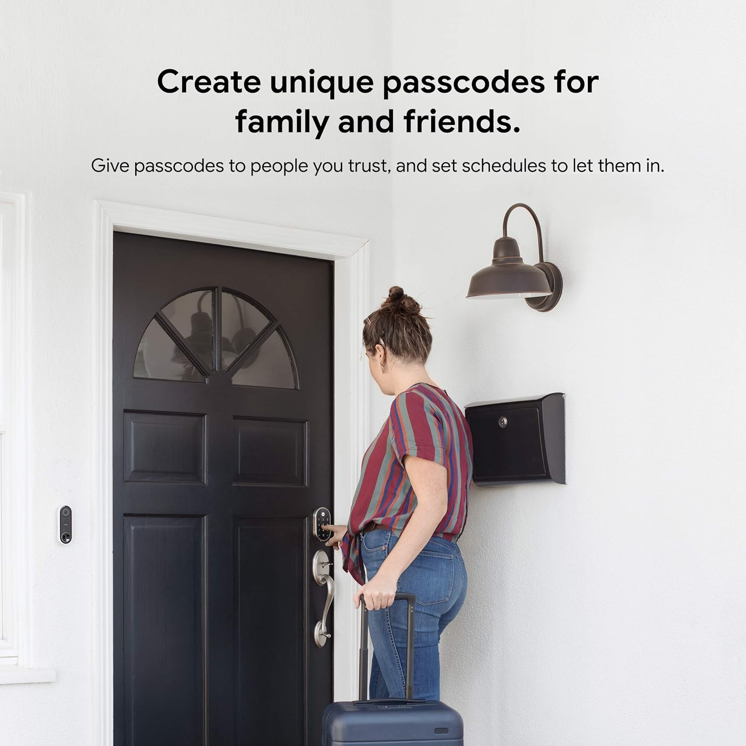 Google Nest Yale Smart Lock - Secure Front Door Entry