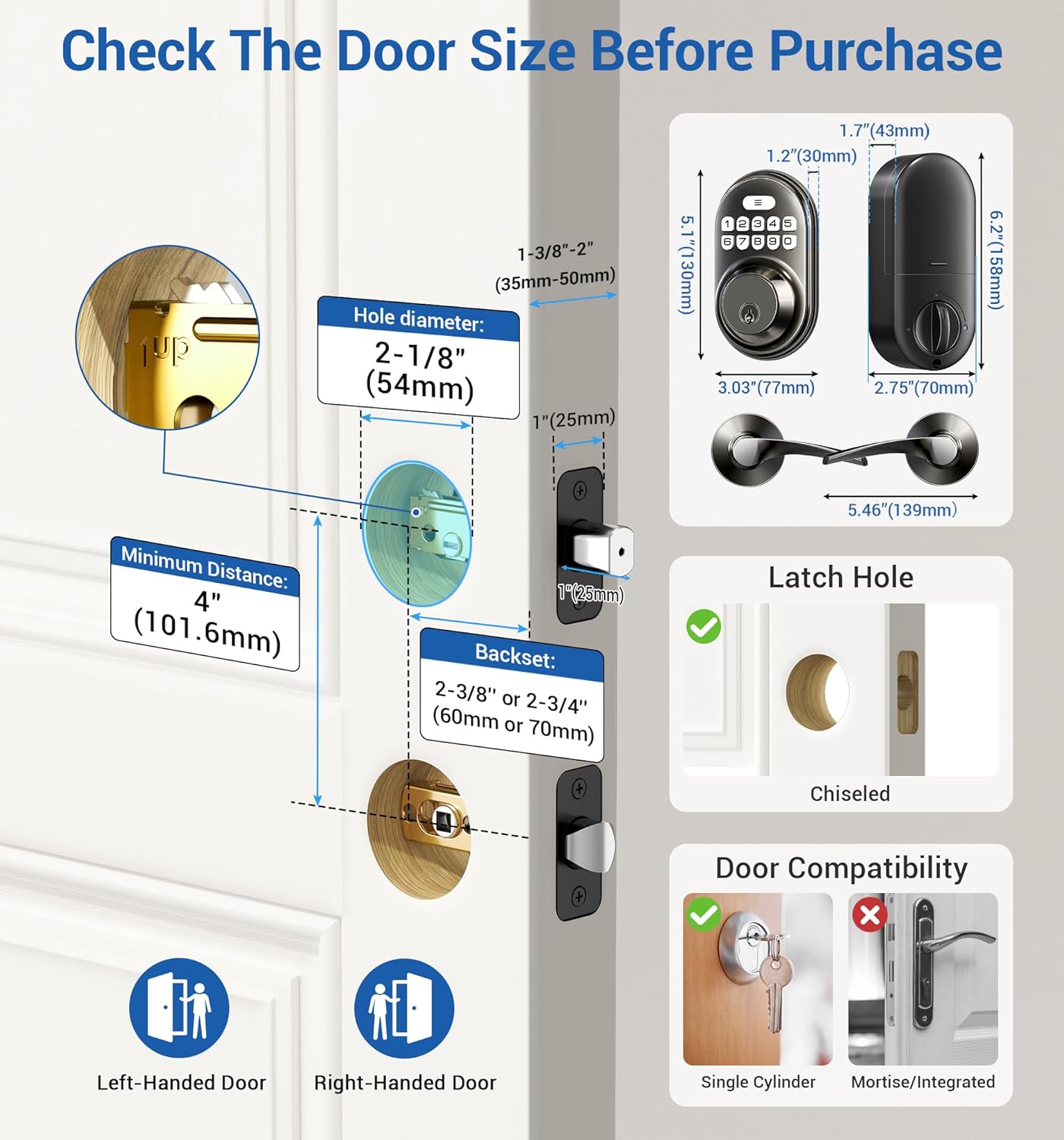 Veise Keyless Entry Door Lock