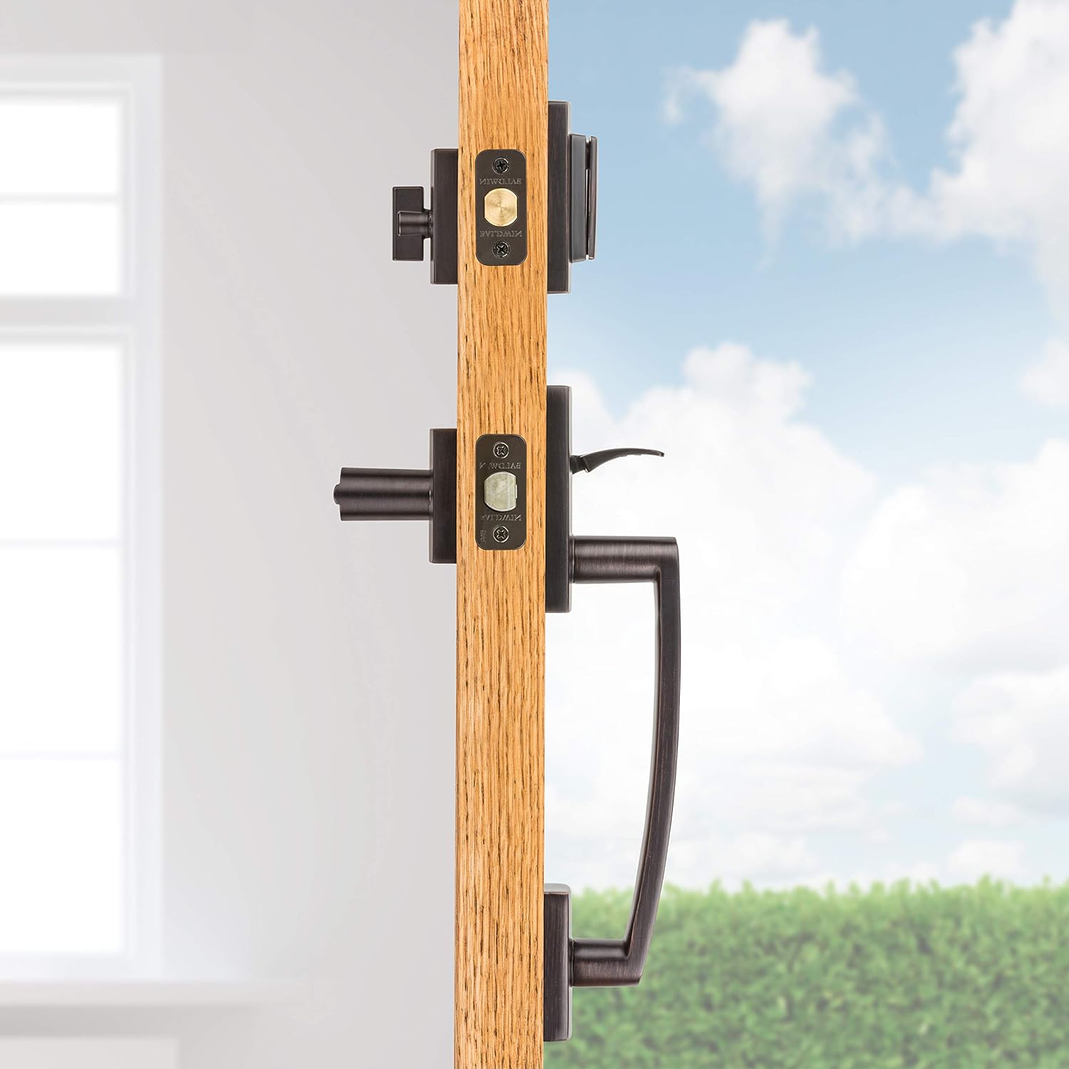 Secure and Modern Front Entry Door Handleset