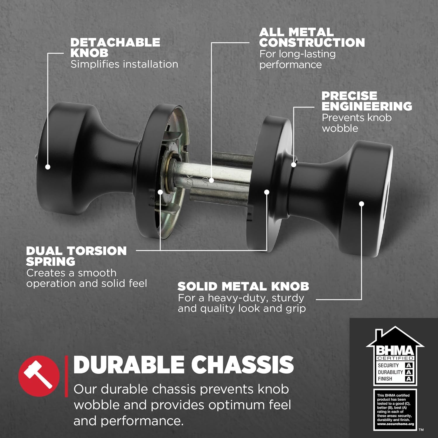 Kwikset Pismo Entry Door Knob