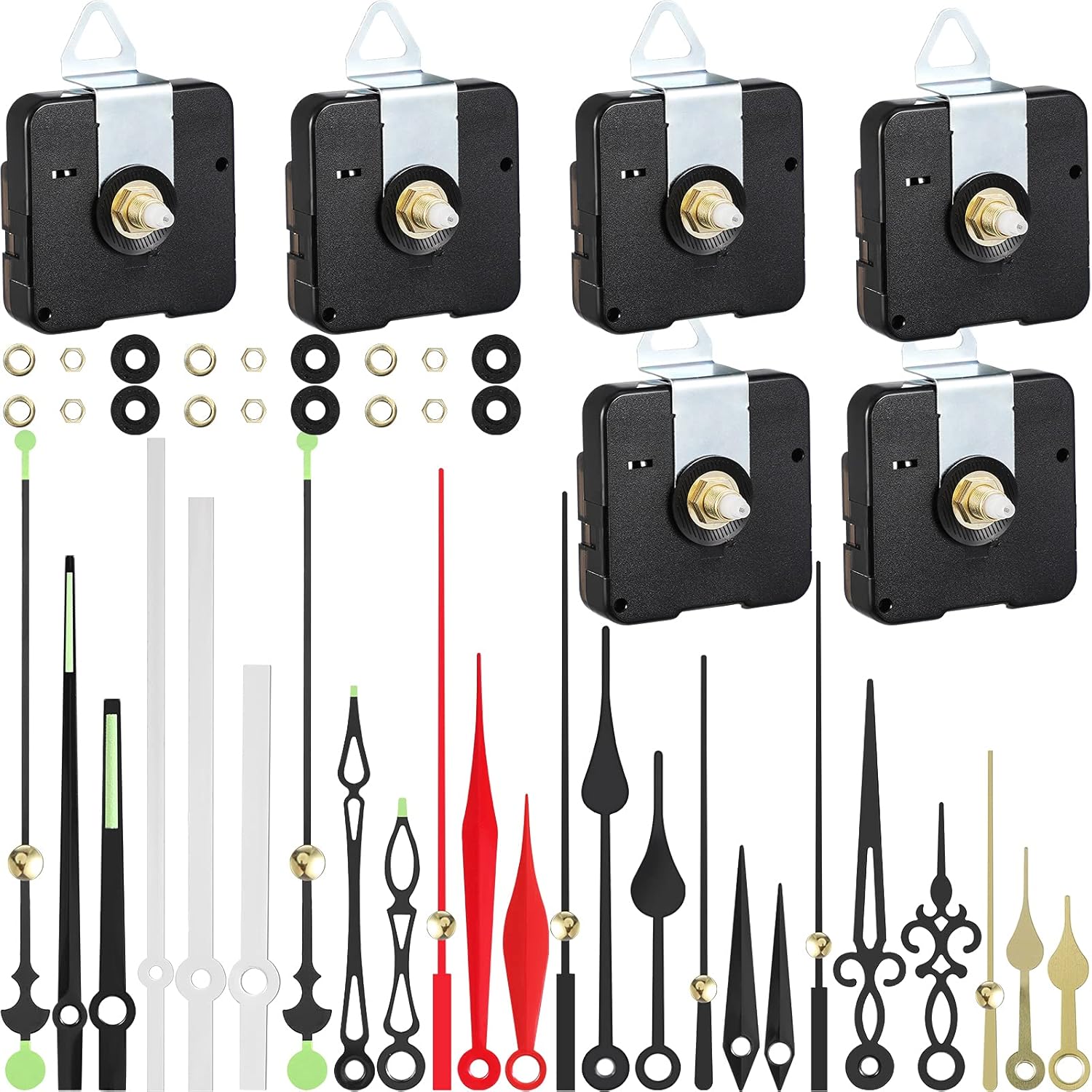 6-Piece DIY Clock Repair Kit for Watchmakers Cross-Stitch Enthusiasts
