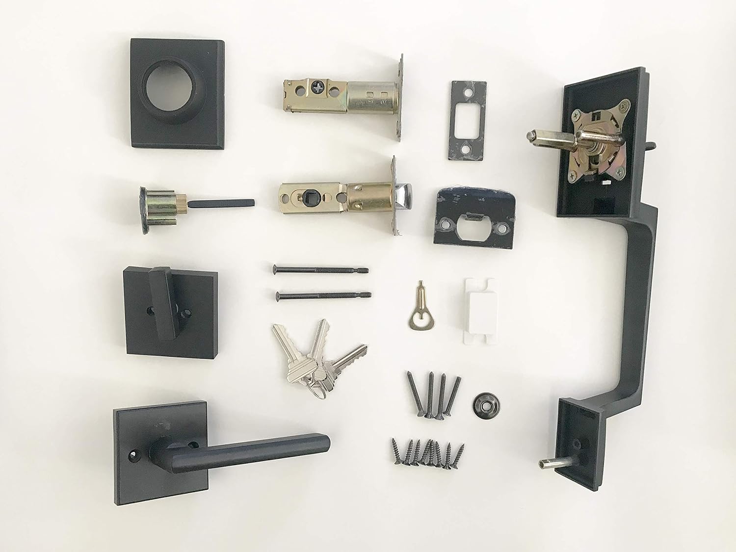 Signature Security Door Handle Set with Reversible Mechanism