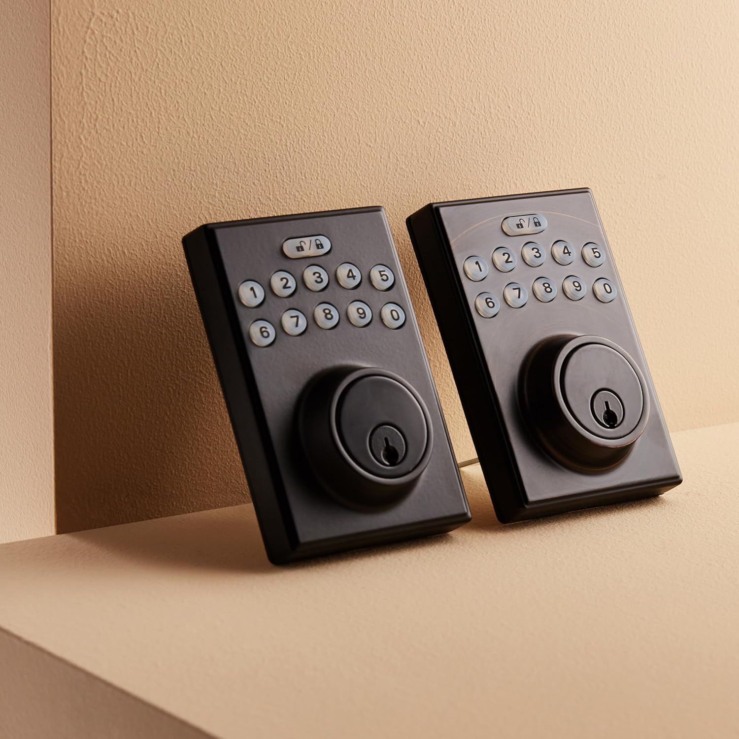 Amazon Basics Electronic Keypad Deadbolt with Touch-Control Keyless Entry