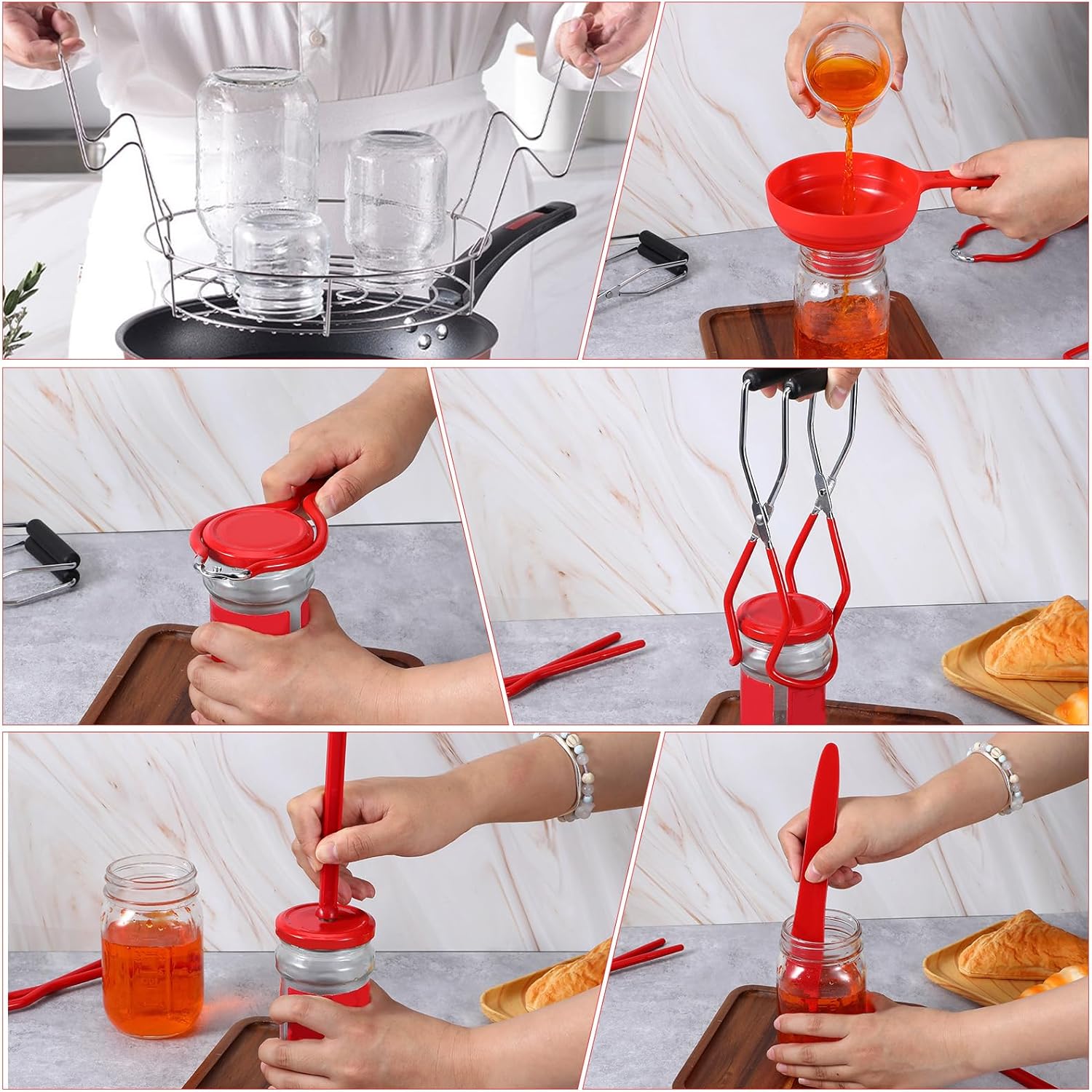 Complete Stainless Steel Canning Kit - Multifunctional Canning Tools for Home Cooks