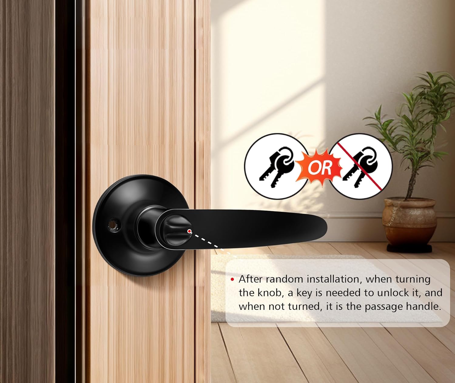 Smart Door Lock Set with WiFi Mechanic Handles