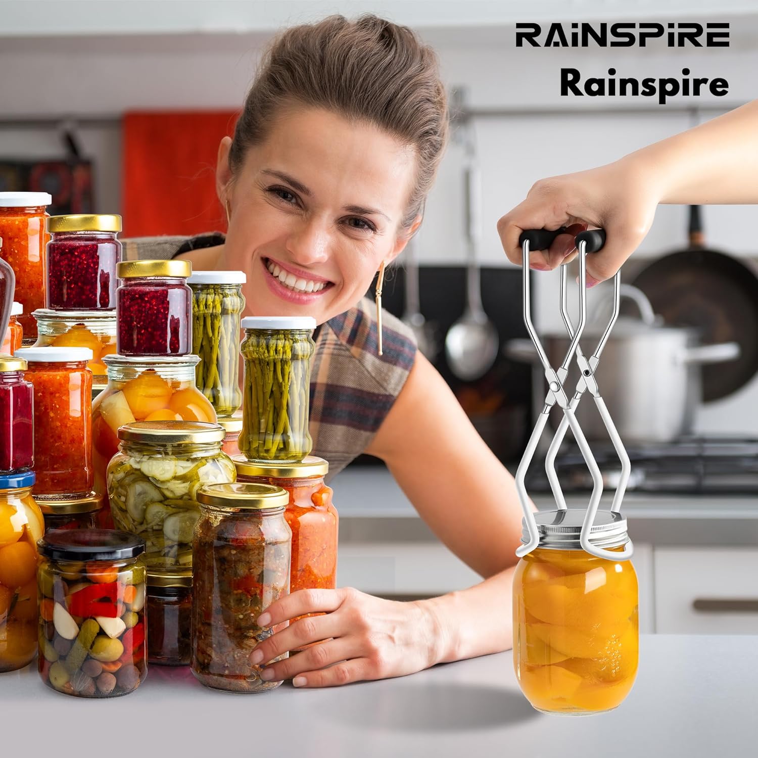 Rainspire Canning Jar Lifter Safe Efficient Kitchen Essential