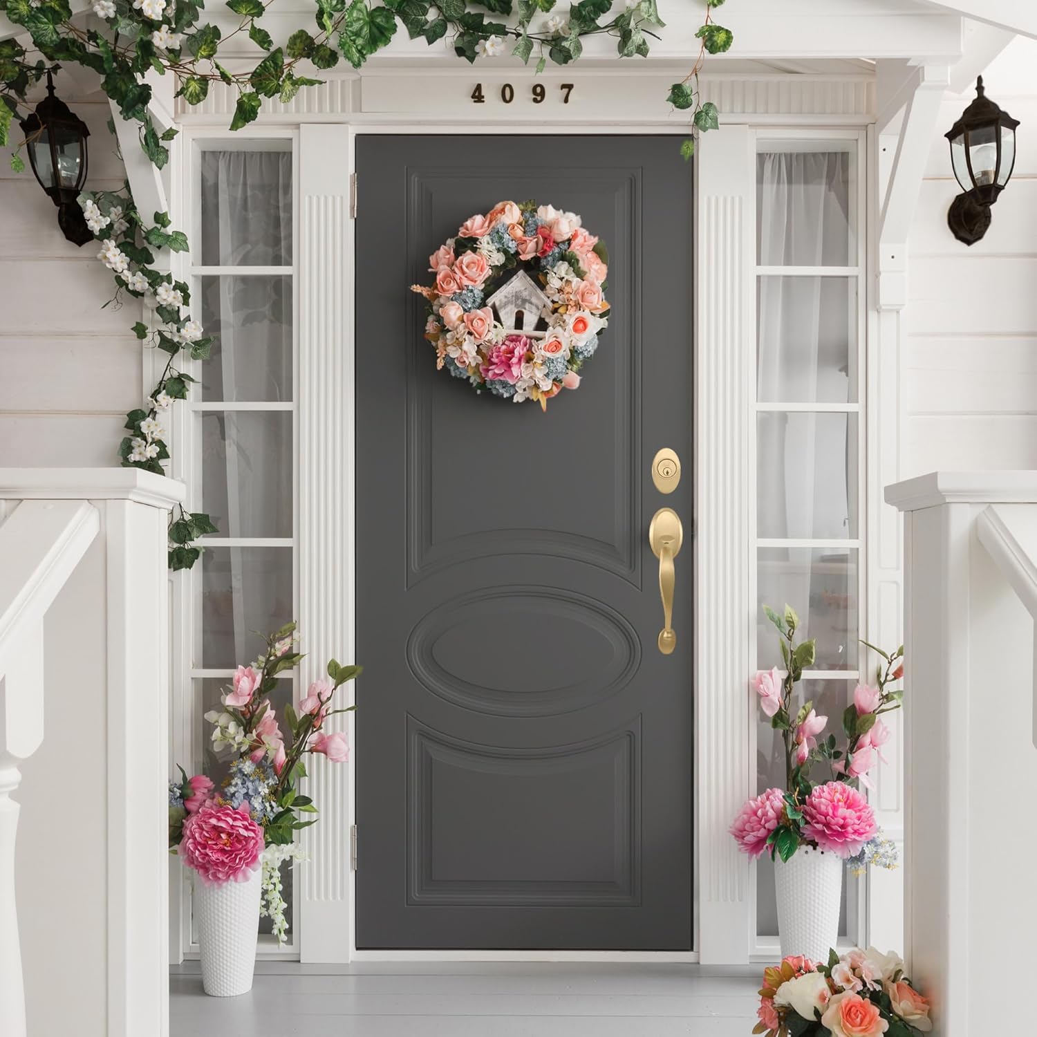 Design House Cambridge Door Handleset Satin Gold Reversible and Durable