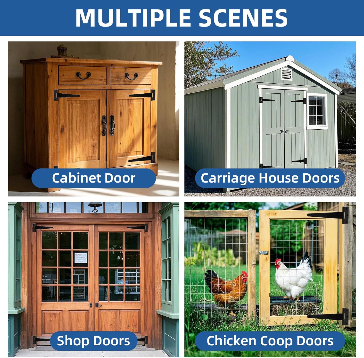 TamBee T-Strap Barn Door Hinges